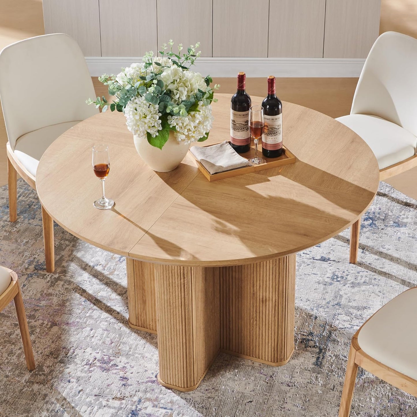 Bellamy Fluted Round Dining Table