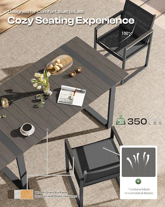 HarborLine Aluminum Outdoor Dining Set