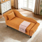 Modern Velvet Storage Chaise Lounge
