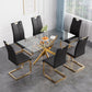 Celeste Rectangular Glass Dining Set