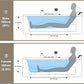 Jetted Hydromassage Whirlpool Bathtub
