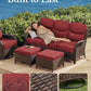 Crimson Haven Patio Conversation Set