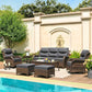 Crimson Haven Patio Conversation Set