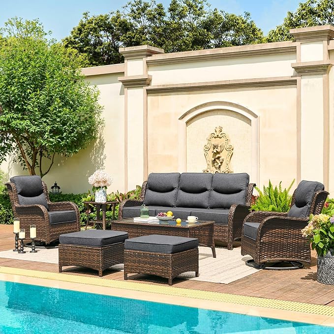 Crimson Haven Patio Conversation Set