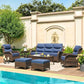 Crimson Haven Patio Conversation Set