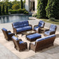 Crimson Haven Patio Conversation Set