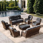 Crimson Haven Patio Conversation Set