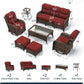 Crimson Haven Patio Conversation Set