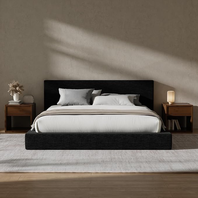 Cloud Chenille Upholstered Bed