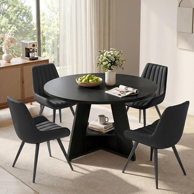 Bennett Round Dining Table Set