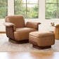 Montclair™ Leather Swivel Chair & Ottoman Set