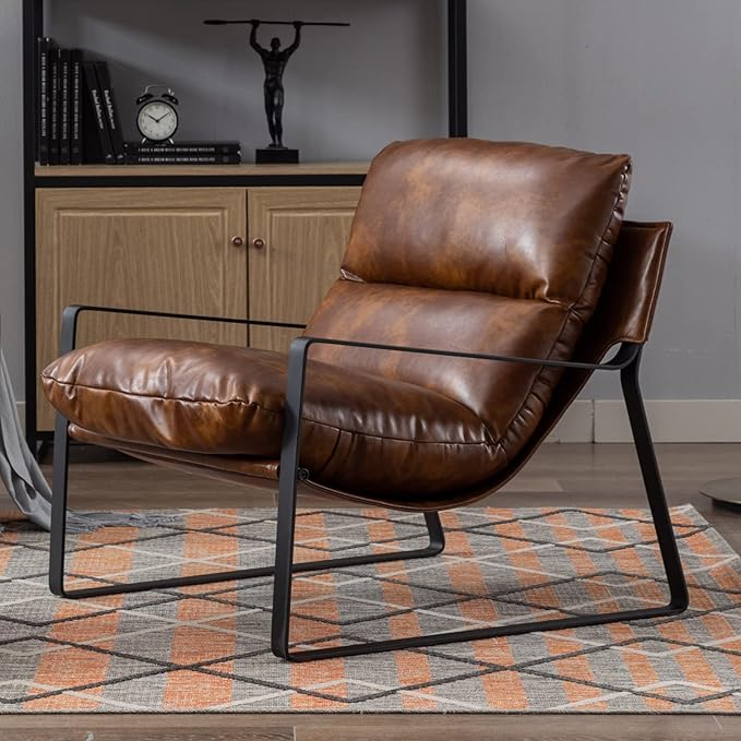 Montrose Fabric & Leather Accent Chair