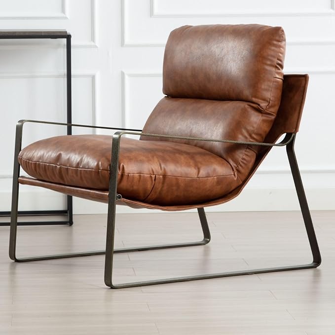 Montrose Fabric & Leather Accent Chair