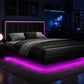 Floating LED Platform Bed