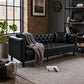 Heritage Tufted Leather Sofa