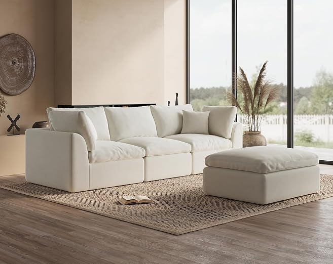 CloudLuxe Modular Sectional Sofa with Ottoman