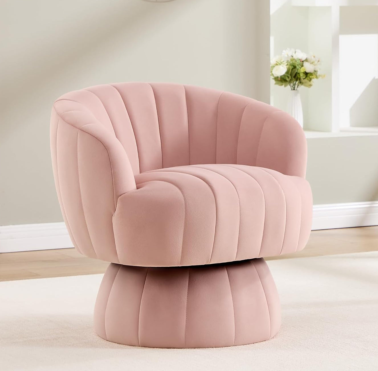 Serafina™ Velvet Swivel Accent Chair