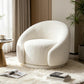Sherpa Swivel Barrel Accent Chair