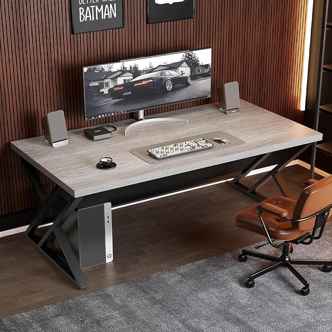 Ironwood Executive Desk – Modern Industrial Workstation