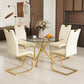 Celeste Round Glass Dining Set