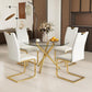 Celeste Round Glass Dining Set