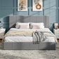 Modern Channel Velvet Bed