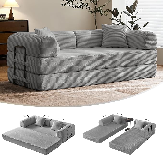 CloudRest Corduroy Sleeper Sofa Bed