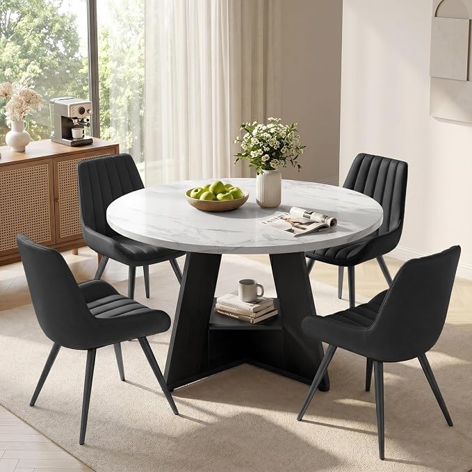 Bennett Round Dining Table Set