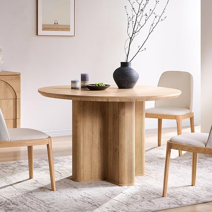 Bellamy Fluted Round Dining Table