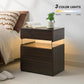 Modern LED 3-Drawer Nightstand