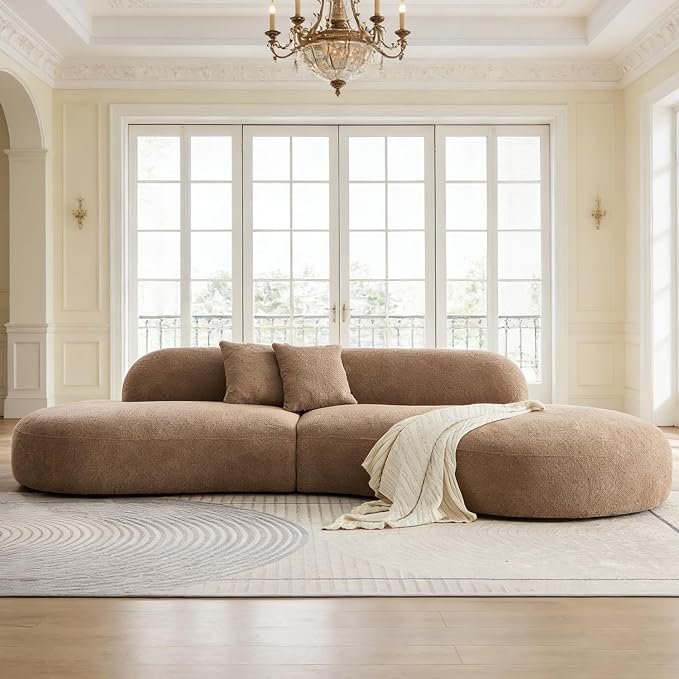 CloudCurve Bouclé Modular Sofa