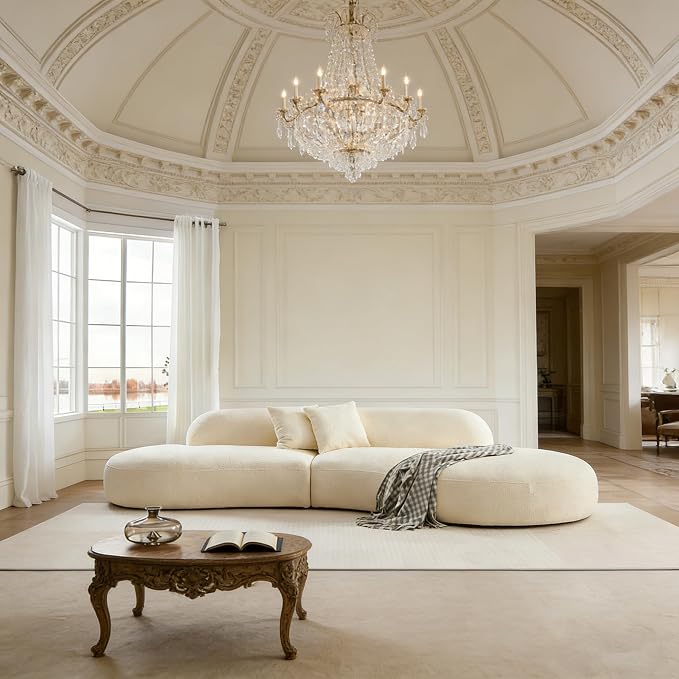 CloudCurve Bouclé Modular Sofa
