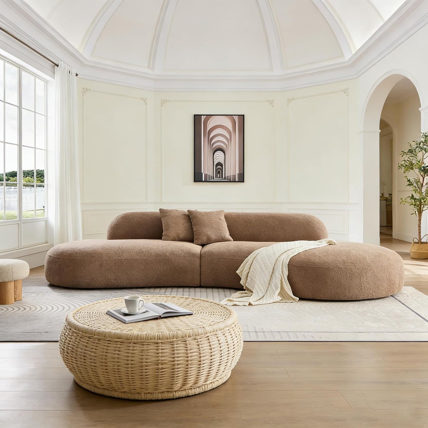 CloudCurve Bouclé Modular Sofa