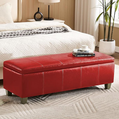 Contemporary Upholstered Storage Bench