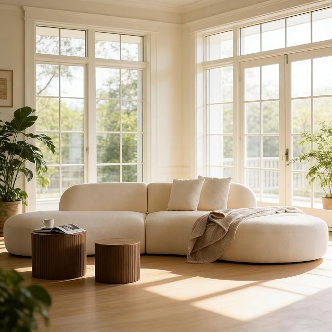 CloudCurve Bouclé Modular Sofa