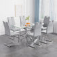 Celeste Rectangular Glass Dining Set