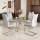 Celeste Round Glass Dining Set