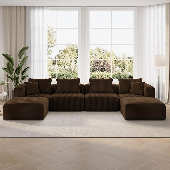 CloudFlex Corduroy Modular Sectional Sofa