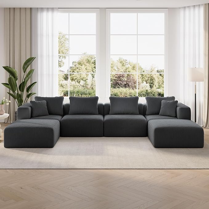CloudFlex Corduroy Modular Sectional Sofa
