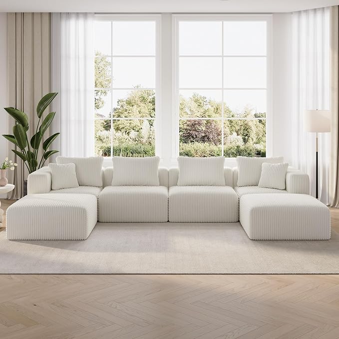 CloudFlex Corduroy Modular Sectional Sofa