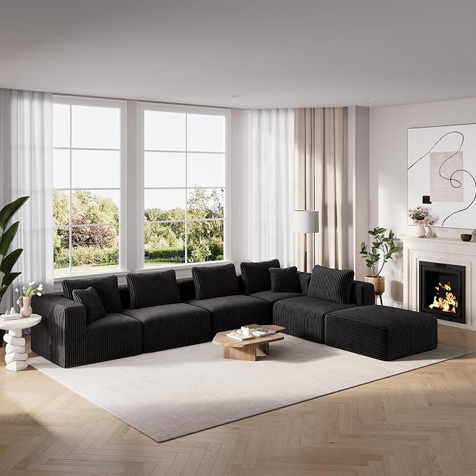 CloudFlex Corduroy Modular Sectional Sofa