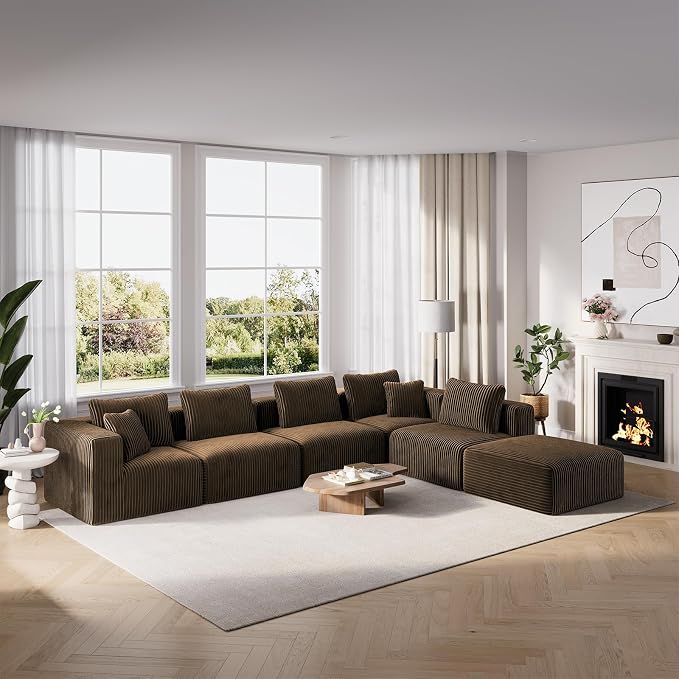 CloudFlex Corduroy Modular Sectional Sofa