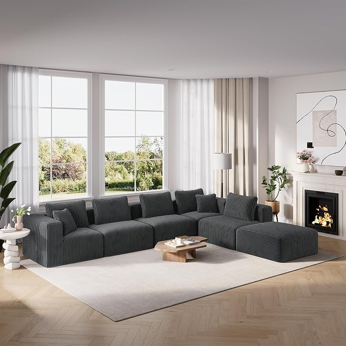 CloudFlex Corduroy Modular Sectional Sofa