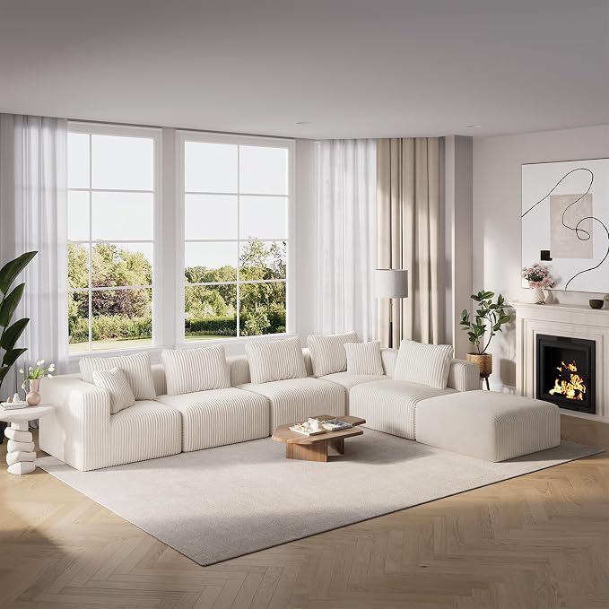 CloudFlex Corduroy Modular Sectional Sofa