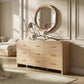 Modern Curved Oak Dresser