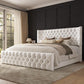 Luxe Diamond Tufted Wingback Bed