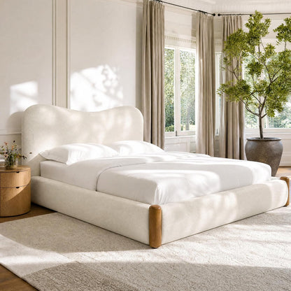 Cloud Curve Upholstered Platform Bed