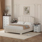 Cloud Bouclé Upholstered Platform Bed