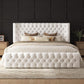 Luxe Diamond Tufted Wingback Bed
