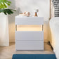 Modern LED 3-Drawer Nightstand